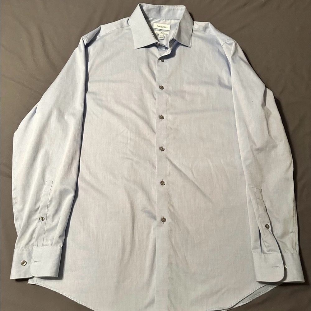 Calvin Klein Men's Sky Blue Dress Shirt